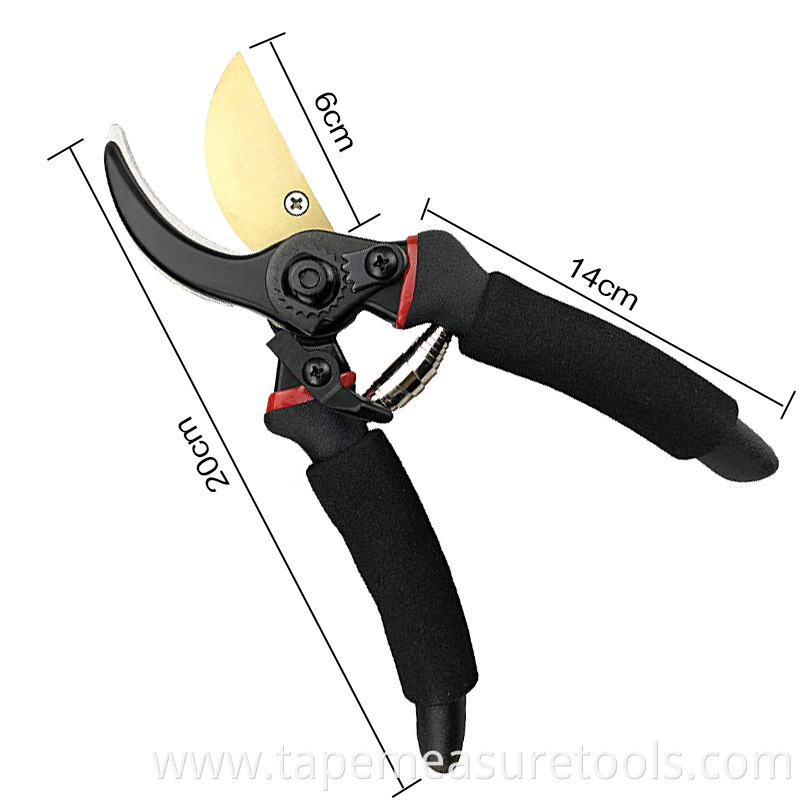 Curved blade head gardening scissors garden pruning shears non-slip labor-saving branch shears good quality scissors